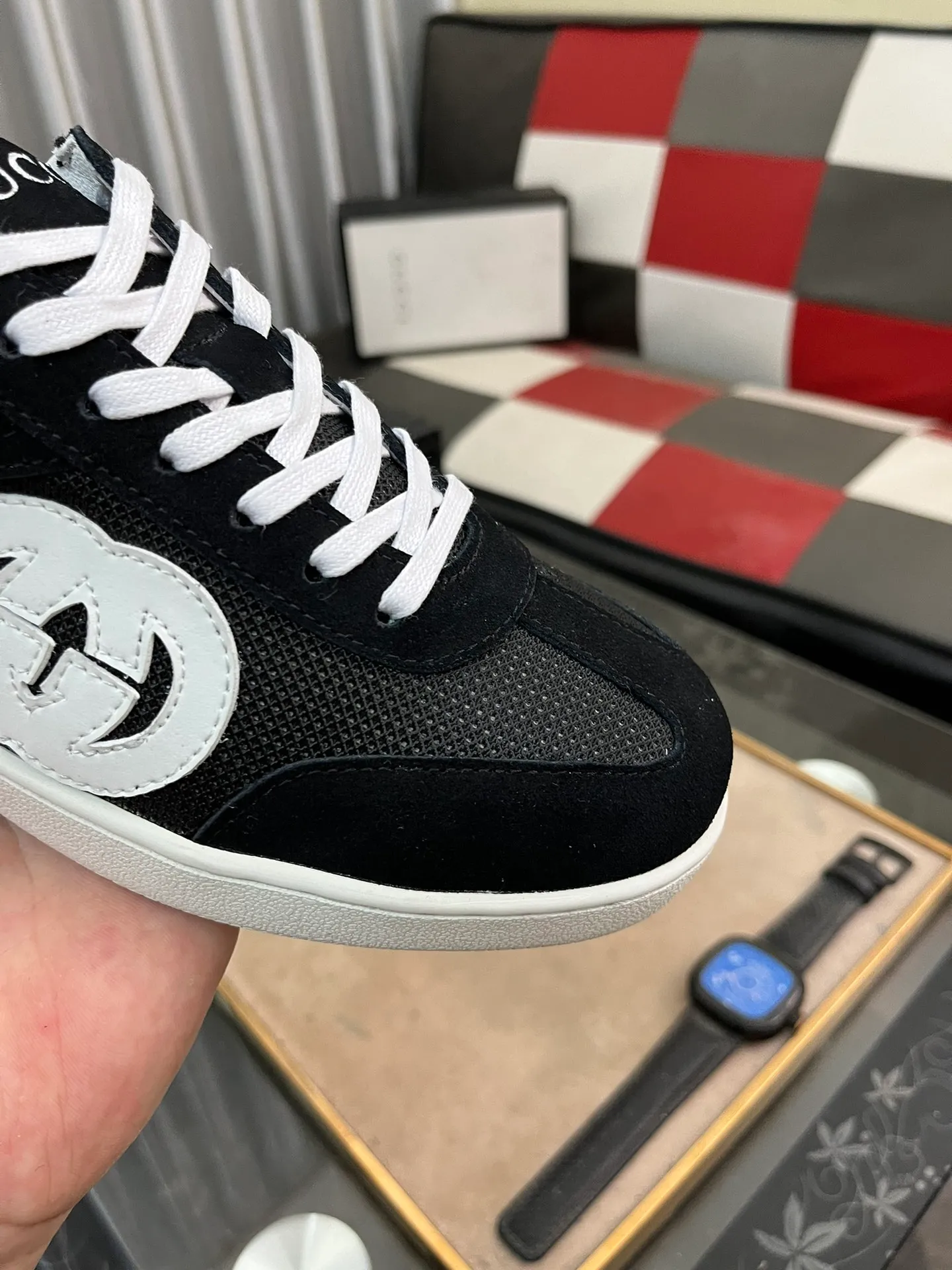 Men's shoes💰380⌚️⌚️[GUCCI] Gucci men's casual shoes are absolutely popular🔥The ultimate matching item for trendy men! The charm of super texture is irresistible, the main recommendation, the flower leather color is bright! The upper is made of high-quality cowhide + brand printed fabric, sheepskin feet, wear-resistant rubber sole, noble and elegant! Extremely comfortable🎁🎁You can be as handsome as you want💪 38-447️⃣colors available